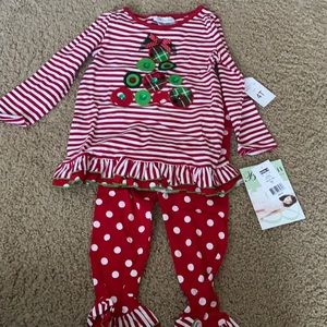 Bonnie Jean NWT Girls Christmas outfit